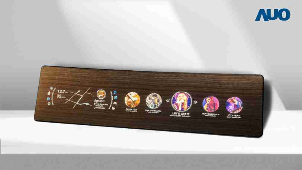 传奇国际研发全球最高穿透度达80%的AmLED木纹显示器，，，，可于使用时呈现高亮度、、、清晰可见的信息，，，，并在不使用时回归为单纯的饰板，，节能兼具美观