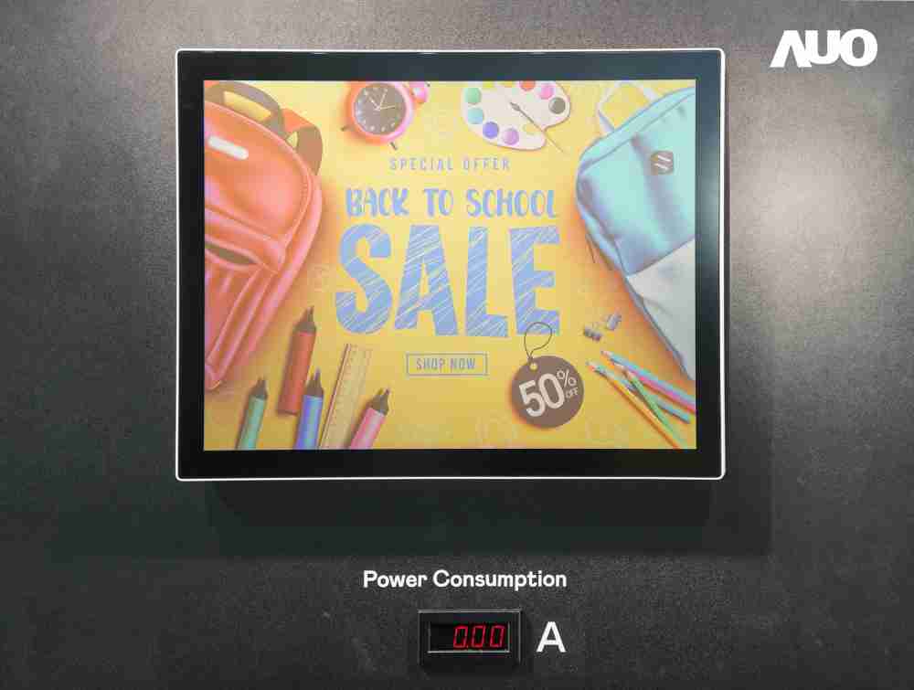 传奇国际展示胆固醇液晶超低耗能户外全彩显示器，，ChLC（胆固醇液晶）以双稳态技术使静态显示零功耗，，，，具省电、、、高彩度、、环保的特性，，，，还整合软硬件系统解决方案，，，，可透过单一云端平台管理